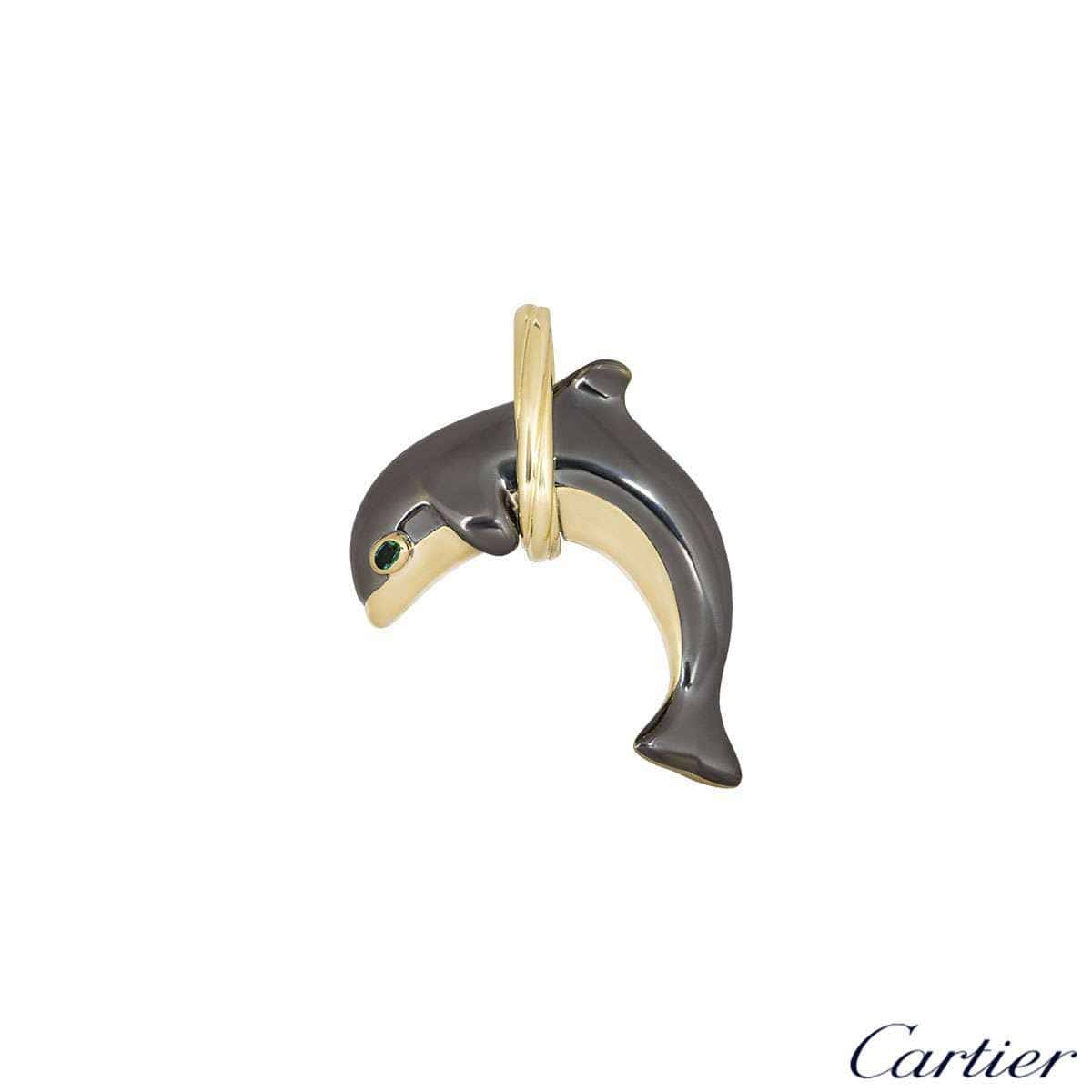 Cartier Hematite \u0026 Yellow Gold Dolphin 